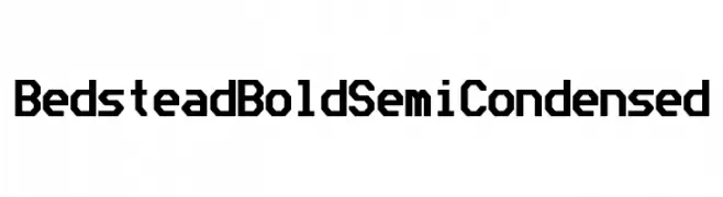 Bedstead Bold Semi Condensed  Fuentes Gratis Descargar