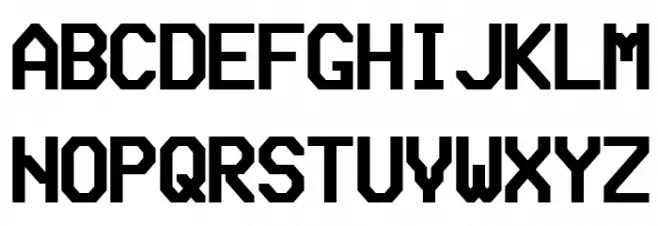 Bedstead Bold Semi Condensed Fonte MAIÚSCULAS