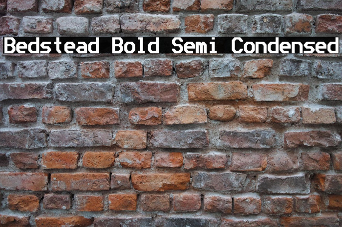 Bedstead Bold Semi Condensed Example 3