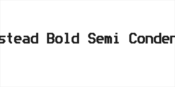 Bedstead Bold Semi Condensed Logo