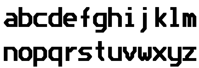 Bedstead Bold Semi Condensed Font LOWERCASE