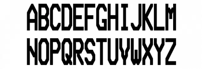 Bedstead Bold Ultra Condensed Font Litere mari
