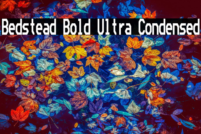 Bedstead Bold Ultra Condensed Example 1