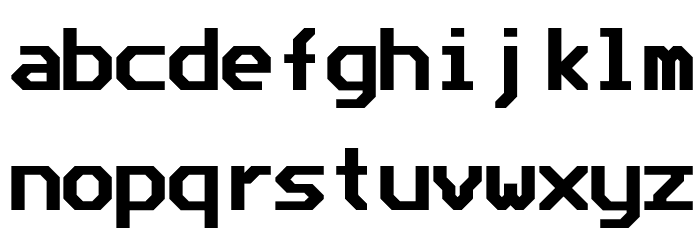 Bedstead Bold Font LOWERCASE