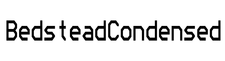 Bedstead Condensed  Скачать бесплатные шрифты