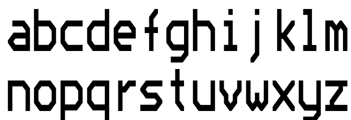 Bedstead Condensed Font LOWERCASE