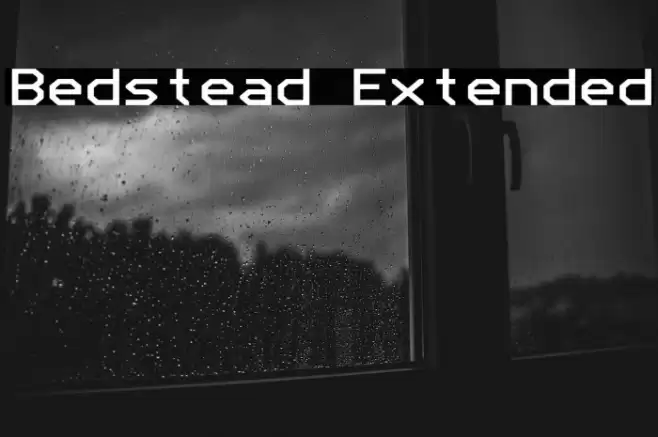 Bedstead Extended Шрифта examples