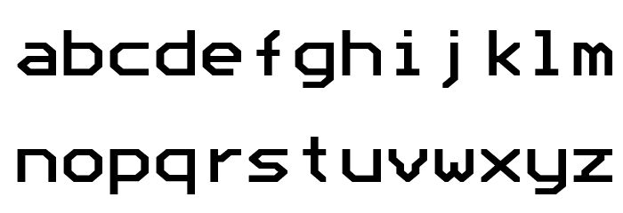 Bedstead Extended Font LOWERCASE