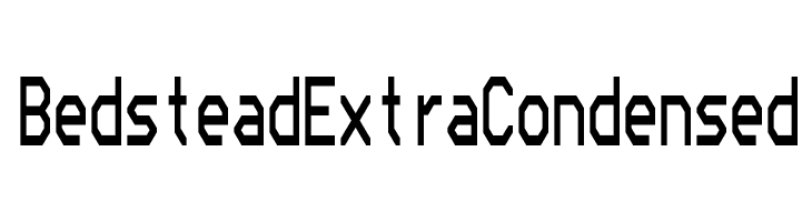Bedstead Extra Condensed  Descarca Fonturi Gratis