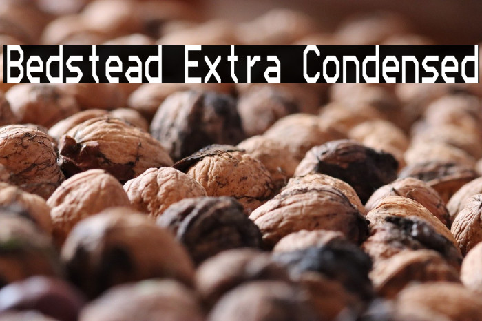 Bedstead Extra Condensed Example 1