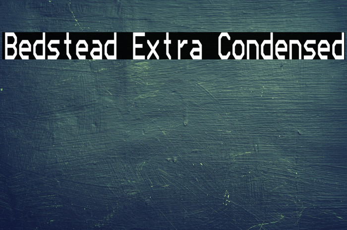 Bedstead Extra Condensed Example 3