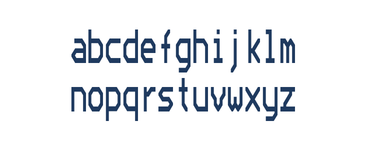 Bedstead Extra Condensed Lowercase