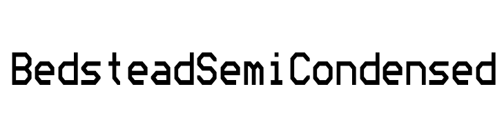 Bedstead Semi Condensed  フリーフォントのダウンロード