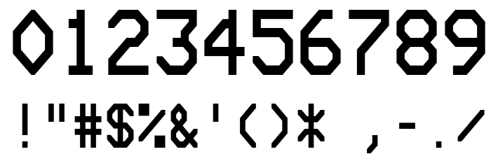 Bedstead Semi Condensed Font OTHER CHARS