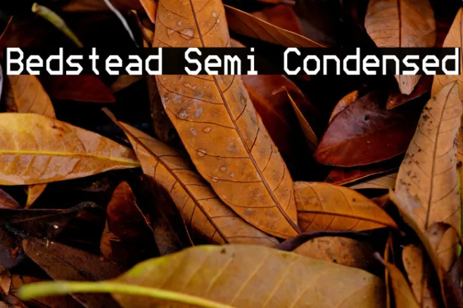Bedstead Semi Condensed Example 3