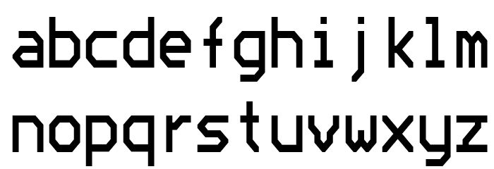 Bedstead Semi Condensed Font LOWERCASE