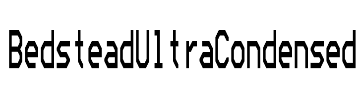 Bedstead Ultra Condensed  フリーフォントのダウンロード