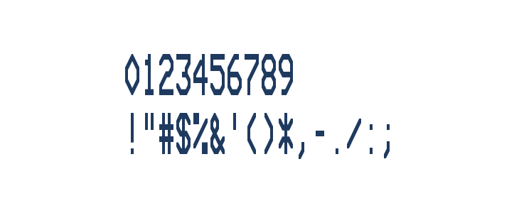 Bedstead Ultra Condensed Other Characters