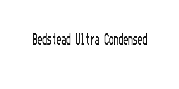 Bedstead Ultra Condensed Logo