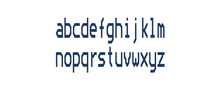 Bedstead Ultra Condensed Lowercase