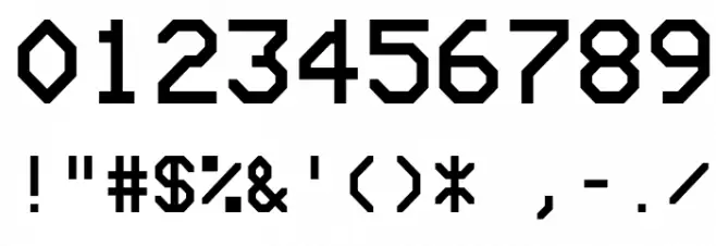 Bedstead Font OTHER CHARS