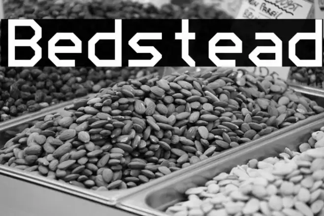 Bedstead Font examples