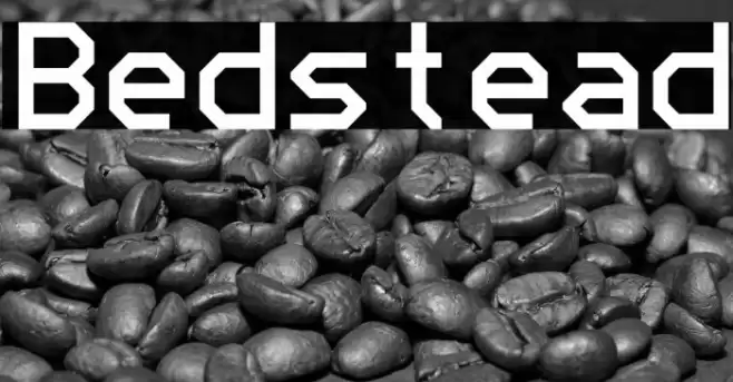 Bedstead Font examples