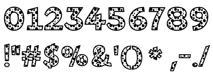 Bee Dotty Regular Font OTHER CHARS