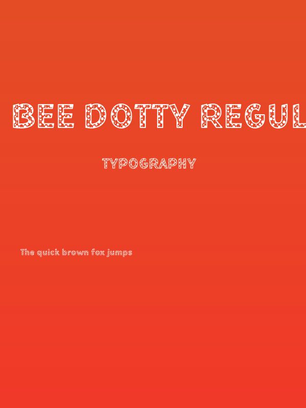 Bee Dotty Regular Poster