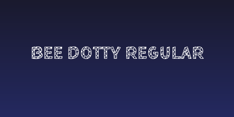 Bee Dotty Regular Social Header