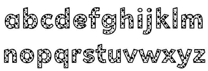 Bee Dotty Regular Font LOWERCASE