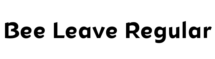 Bee Leave Regular  免费字体下载