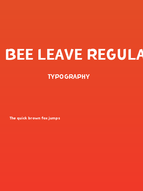 Bee Leave Regular Poster
