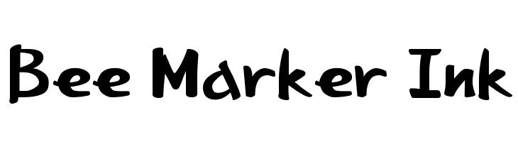 Bee Marker Ink  Free Fonts Download