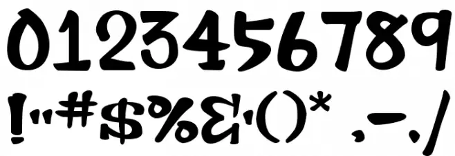 Bee Marker Ink Font OTHER CHARS