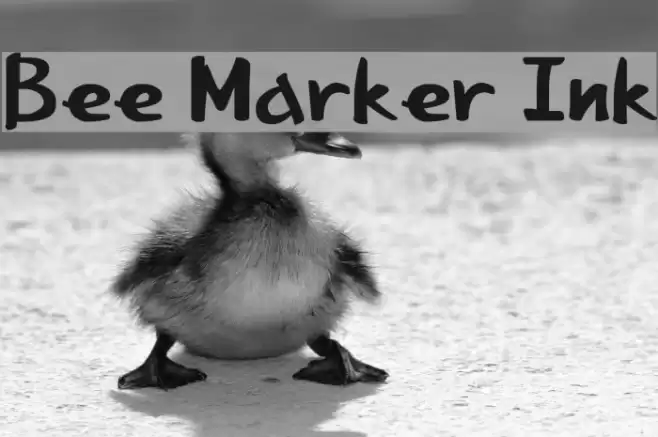 Bee Marker Ink Font examples