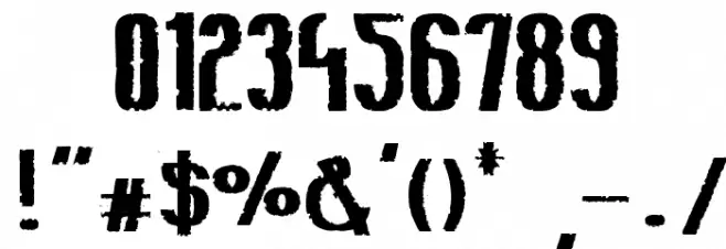 Bee Ridge Vintage Semi-condensed Bold Font OTHER CHARS