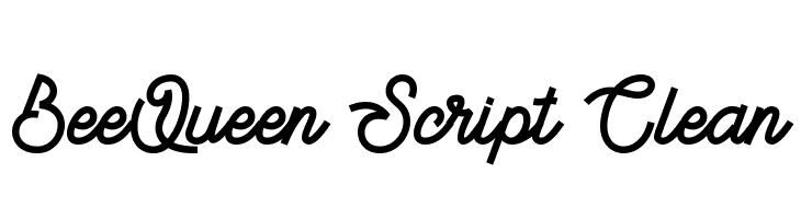 BeeQueen Script Clean  font caratteri gratis