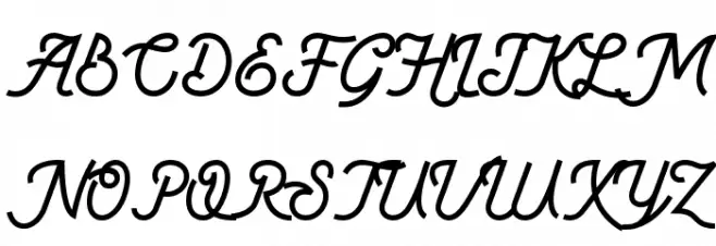BeeQueen Script Clean फ़ॉन्ट अपरकेस