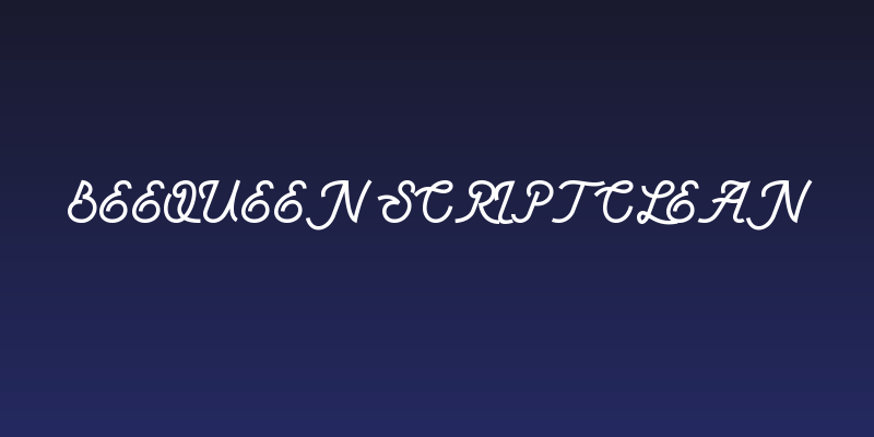 BeeQueen Script Clean Social Header