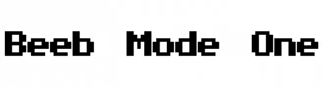 Beeb Mode One  フリーフォントのダウンロード