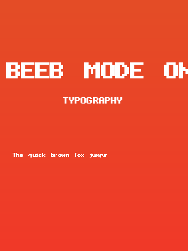Beeb Mode One Poster