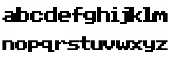 Beeb Mode One フォント 小文字