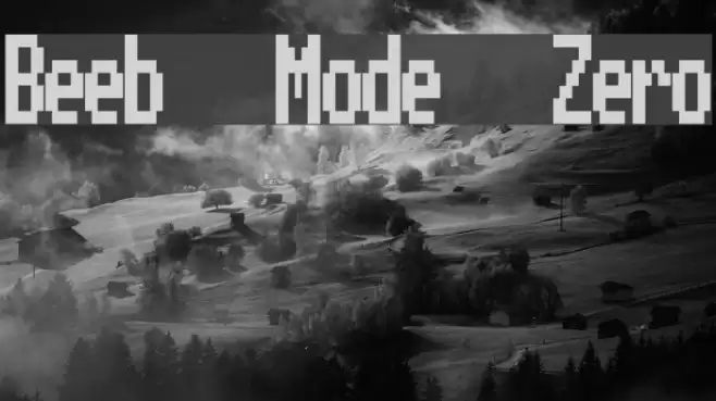 Beeb Mode Zero Font examples