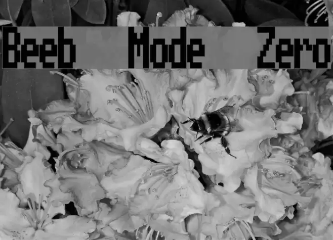 Beeb Mode Zero Font examples