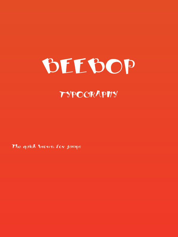 Beebop Poster