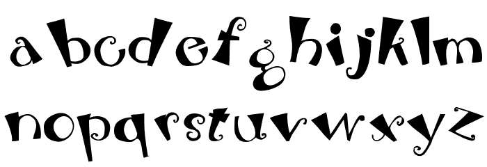 Beebop Font LOWERCASE