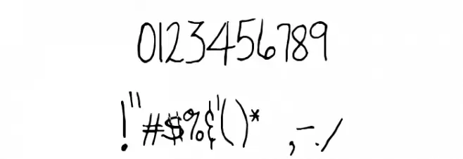 Beedey Font OTHER CHARS