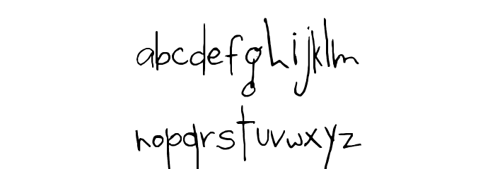 Beedey Font LOWERCASE