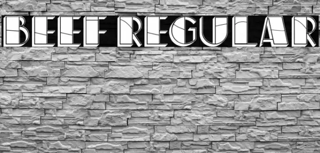 Beef Regular Font examples